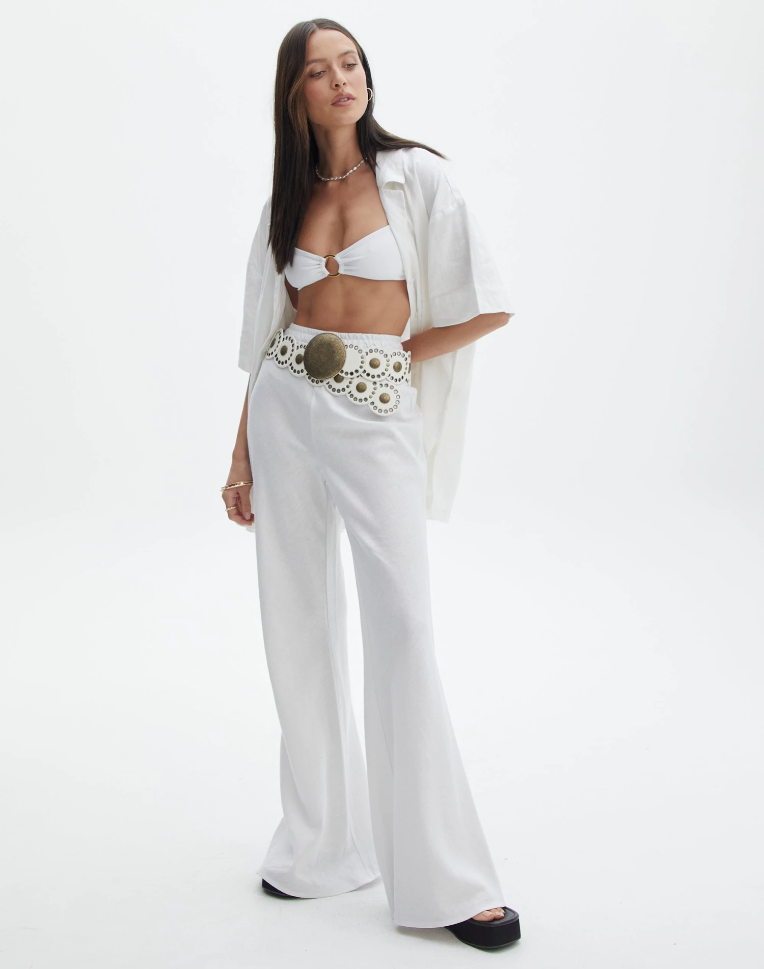 Brass Circle Detail Belt 13 Brass Circle Detail Belt - Image 12