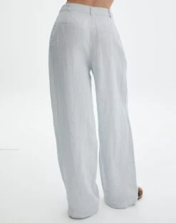 Linen Blend Tailored Pant -Everrastyle Shop t co harley tailored linen pant icecapmilk back pw120209tcd