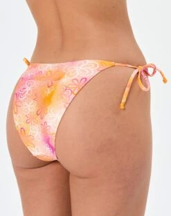 Printed Thong Bikini Bottom -Everrastyle Shop tali side tie brief ombre floral front ga44814omb 5