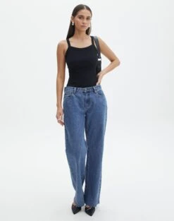 Everrastyle Shop 23 Everrastyle Shop -Everrastyle Shop talia ribbed bodysuit black full tb115391rib