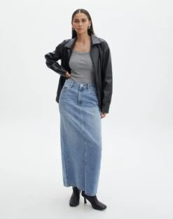 Ribbed Tank Bodysuit -Everrastyle Shop talia ribbed bodysuit charcoal marle full tb115391rib