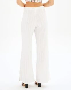 High Rise Tailored Wide Leg Panelled Pant -Everrastyle Shop talia tailored crepe pant white back pw55252cot