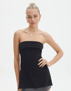 Ruffle Frill Tie Front Top 36 Ruffle Frill Tie Front Top -Everrastyle Shop tatiana fold down side zip tube top black front bv124397pln