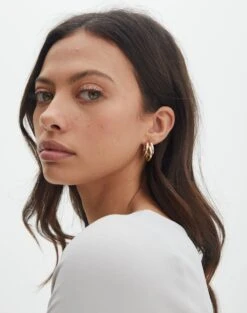 Mesh Cross Back Lettuce Trim Cami -Everrastyle Shop taurus triple hoop earrings gold front je109042ear 2