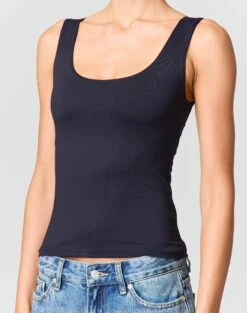 Scoop Neck Supersoft Tank 25 Scoop Neck Supersoft Tank -Everrastyle Shop tommy tank top black imageback tv124269pch
