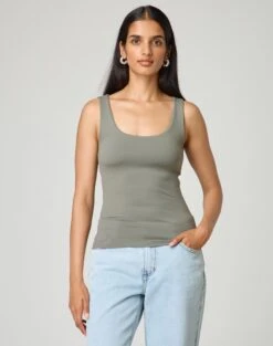 Ringspun Low Rise Denim Skirt -Everrastyle Shop tommy tank top cypress front tv124269pch