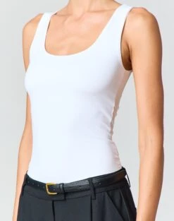 Scoop Neck Supersoft Tank 41 Scoop Neck Supersoft Tank -Everrastyle Shop tommy tank top white imageback tv124269pch