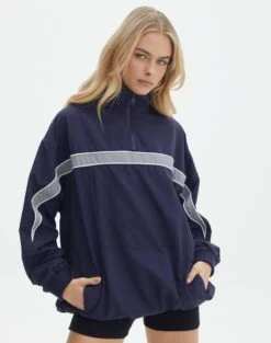 Ringspun Denim Moto Jacket -Everrastyle Shop tommy track jacket fridaygrey matter front jw124227pln