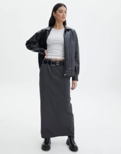 Tailored Mid Rise Maxi Skirt -Everrastyle Shop tyla tailored maxi skirt well suited front sl128609pln 1
