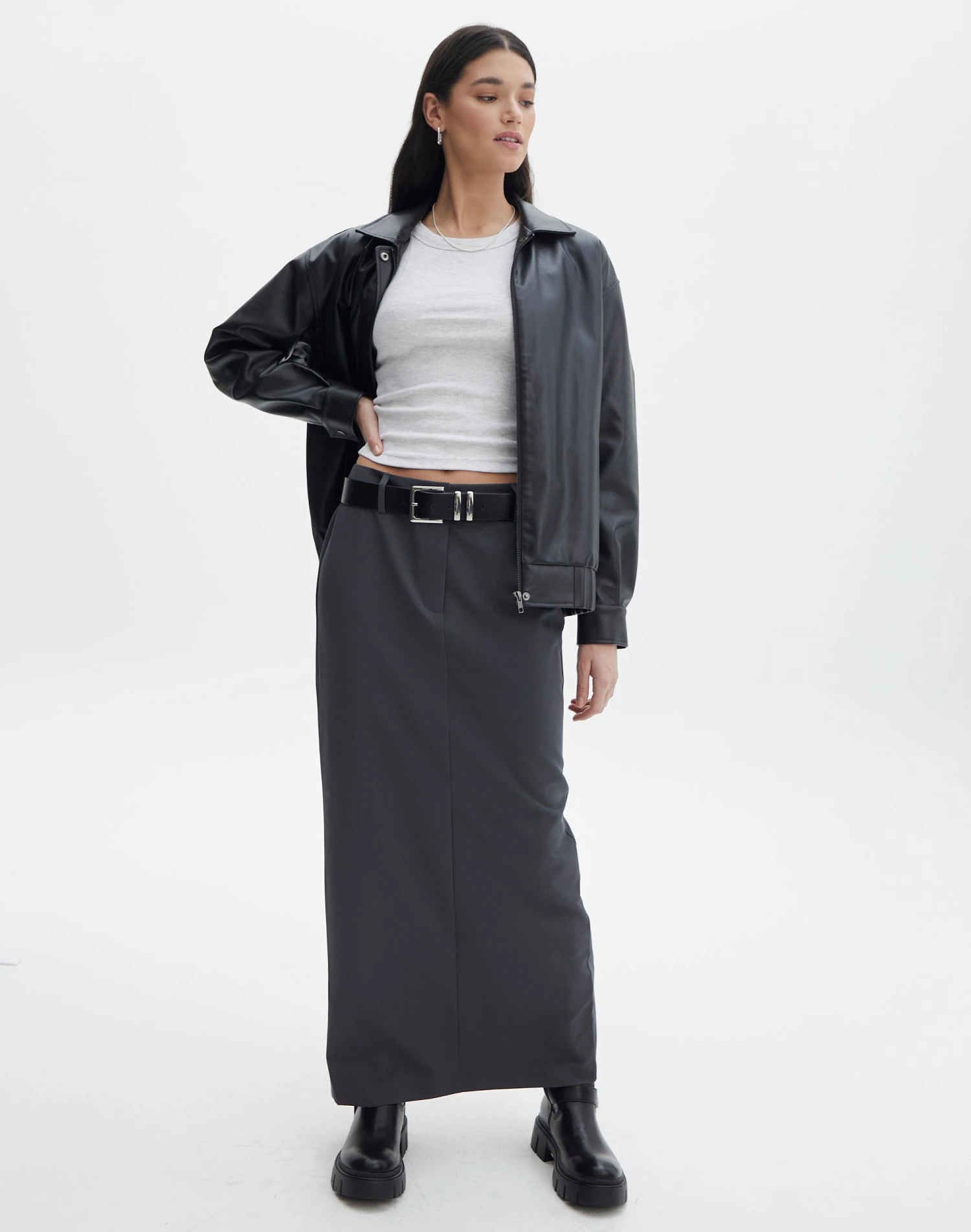 Luxe Lounge Modal Slim-Fit Maxi Skirt 17 Luxe Lounge Modal Slim-Fit Maxi Skirt - Image 15