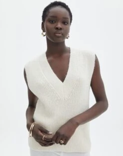 Ladder Knit Jumper -Everrastyle Shop valentina vest bad to the bone front kv94425knt 1