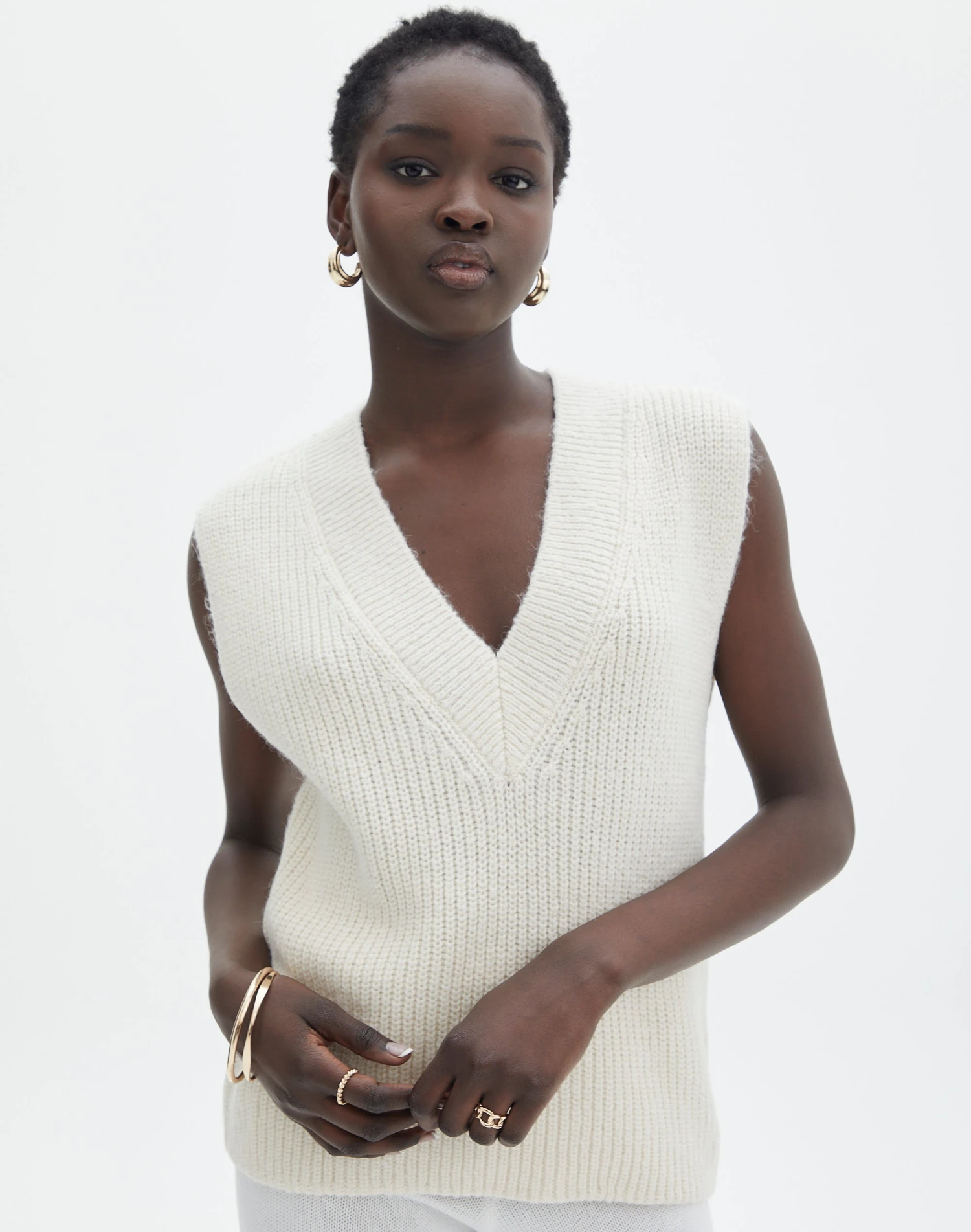 Sheer Ladder Knit Button Up Top 16 Sheer Ladder Knit Button Up Top - Image 14