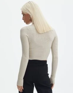 Ribbed V Neck Long Sleeve Knit 40 Ribbed V Neck Long Sleeve Knit -Everrastyle Shop vance v neck what the shell back kl79068vn
