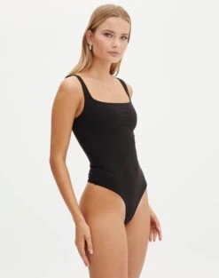 Supersoft Square Neck Bodysuit -Everrastyle Shop veronika square neck bodysuit black detail tb54146pln