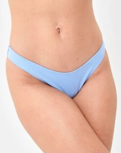 Shimmer Adjustable Thong Bikini Bottom -Everrastyle Shop zimi high waist thong blue me away front ga63412twl